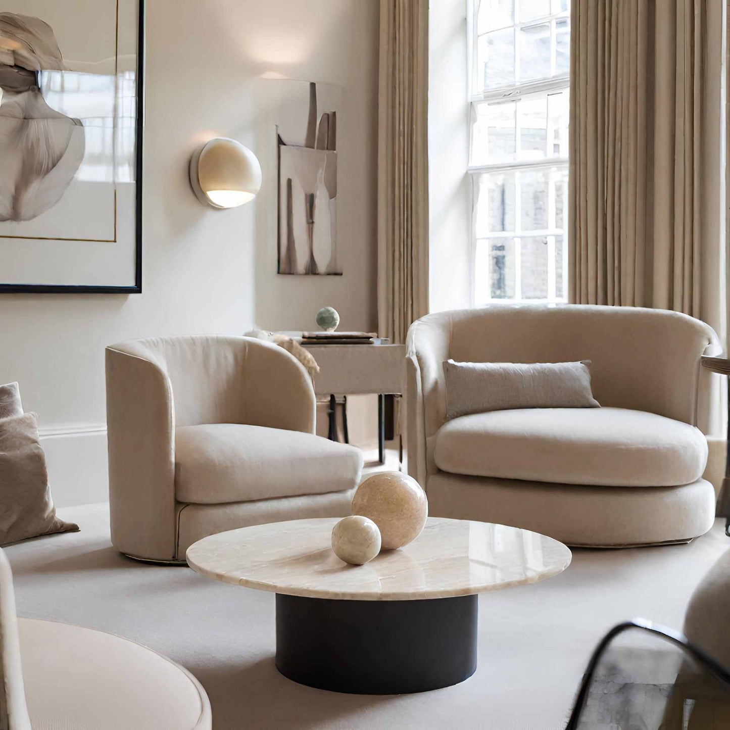 SFERA Diffuser 7- teiliges Set in Travertin beige