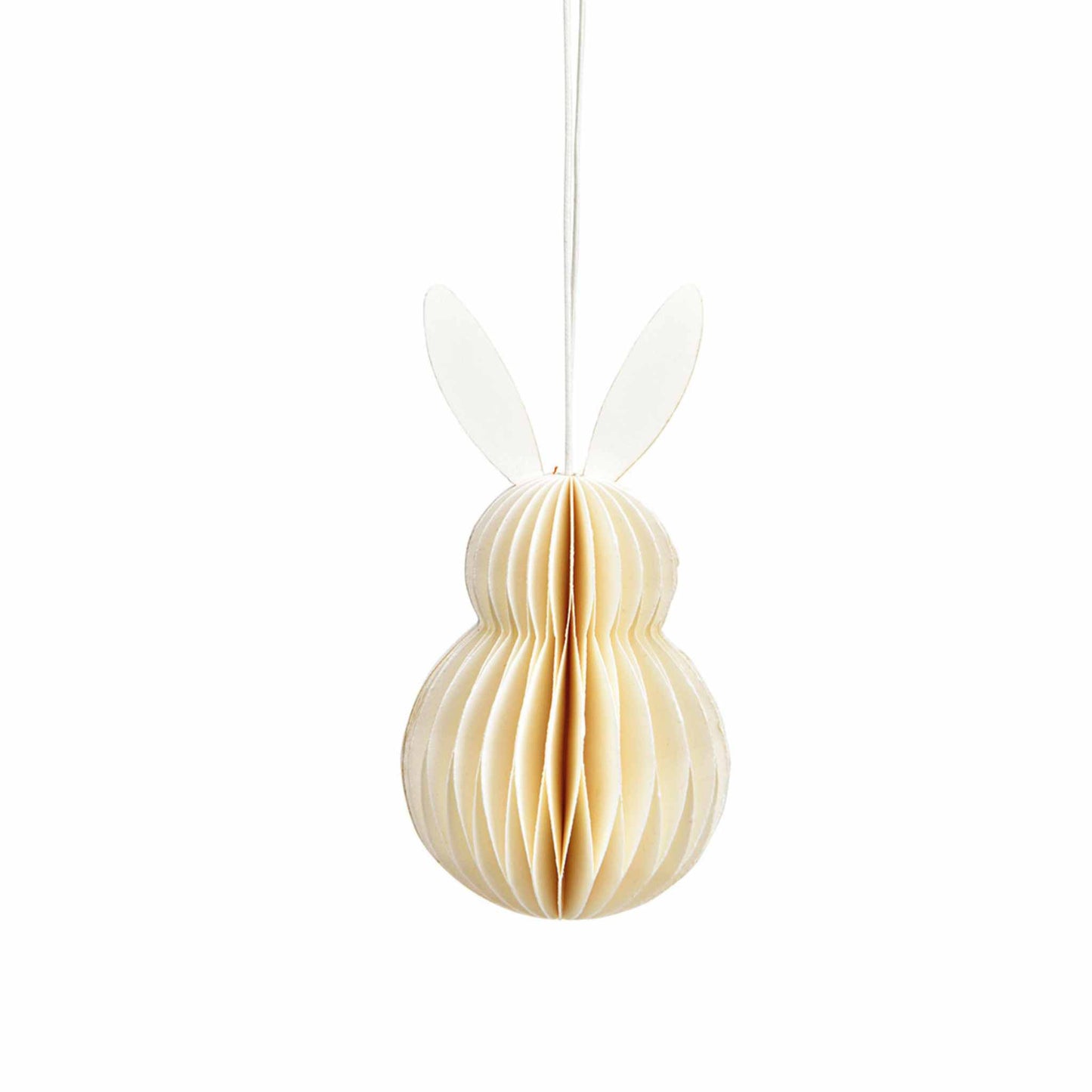 Osteranhänger Hase aus Papier (10 cm) – Zarte Hängedeko für Ostern und Frühling