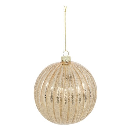 Grand Cannelé – Große Glas-Christbaumkugel in Gold, Ø 12 cm