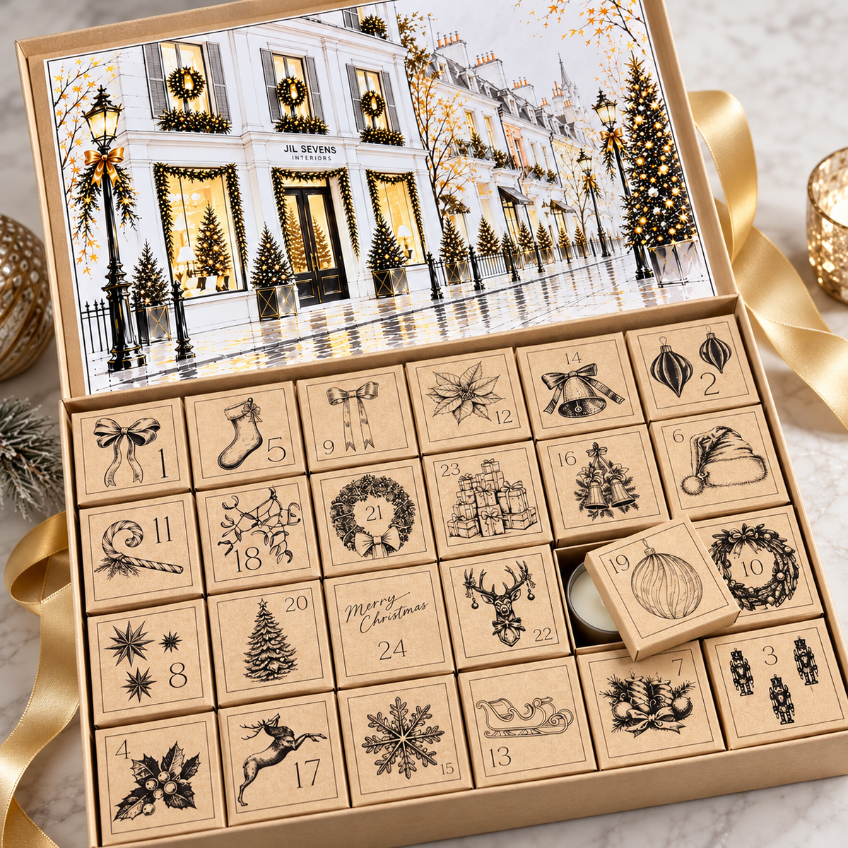 Duftkerzen Adventskalender 2026 – 24 handgemachte Duftkerzen
