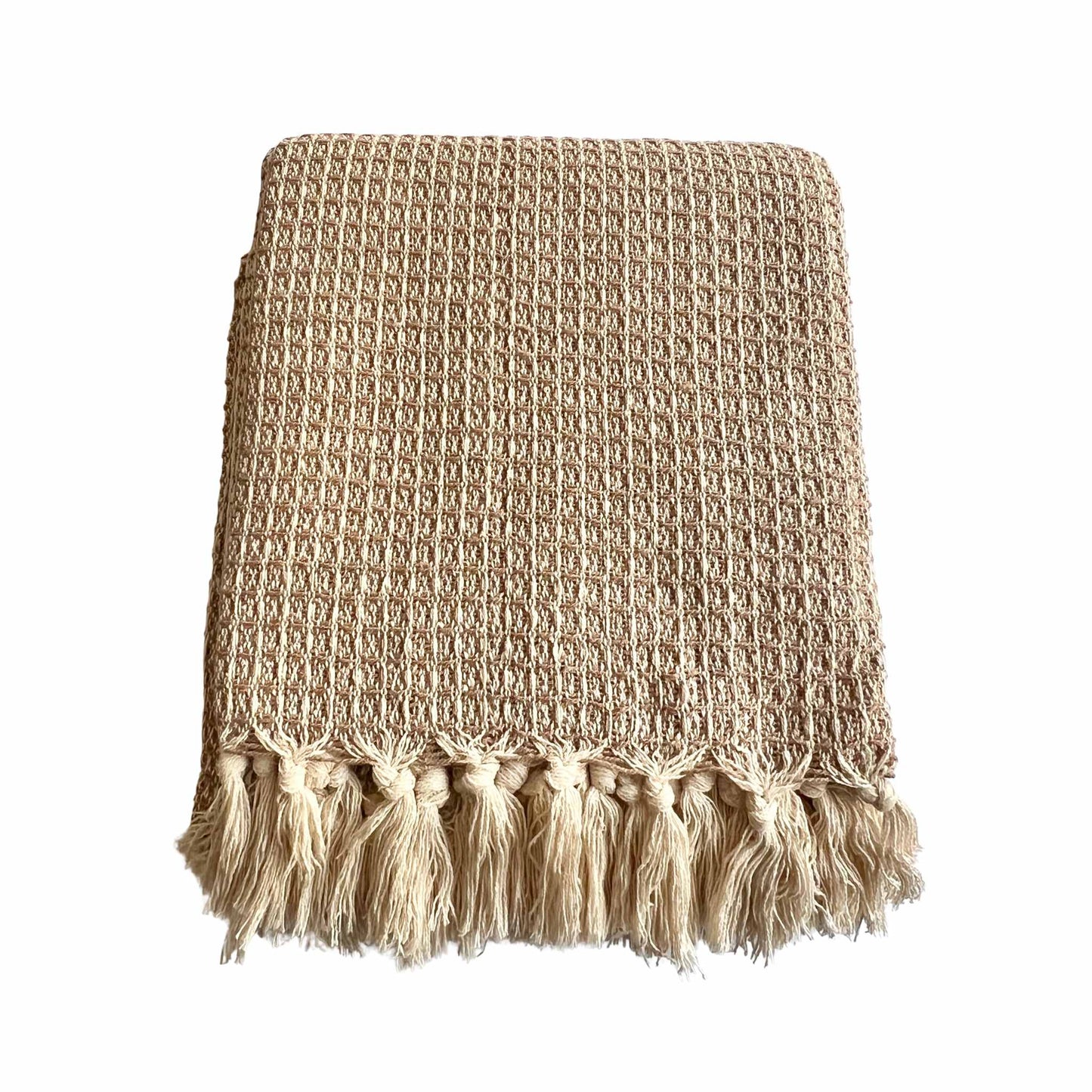 Decke „Ginevra“ – Plaid aus recycelter Baumwolle