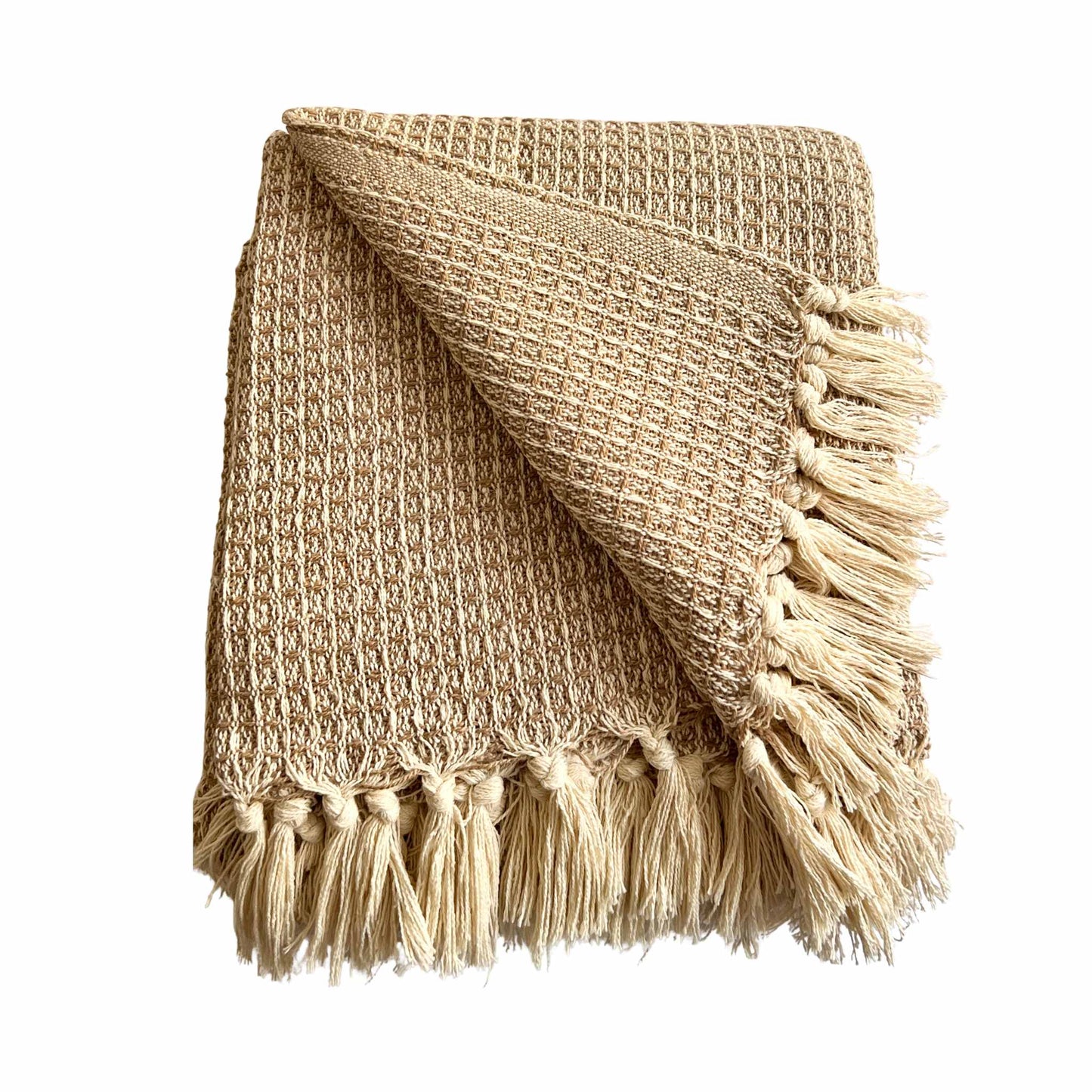 Decke „Ginevra“ – Plaid aus recycelter Baumwolle