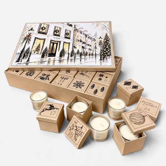 Duftkerzen Adventskalender 2026 – 24 handgemachte Duftkerzen