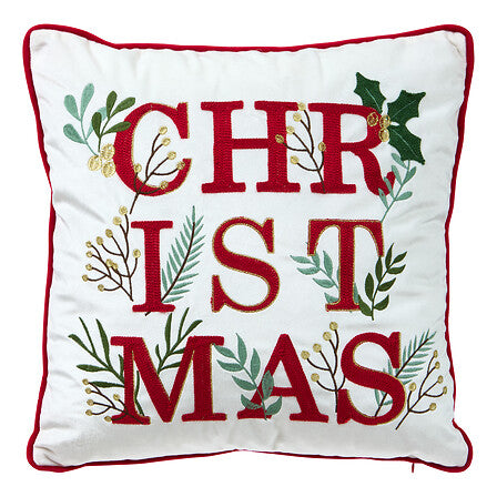 Christmas Botanique – Weihnachtskissen, 45 × 45 cm